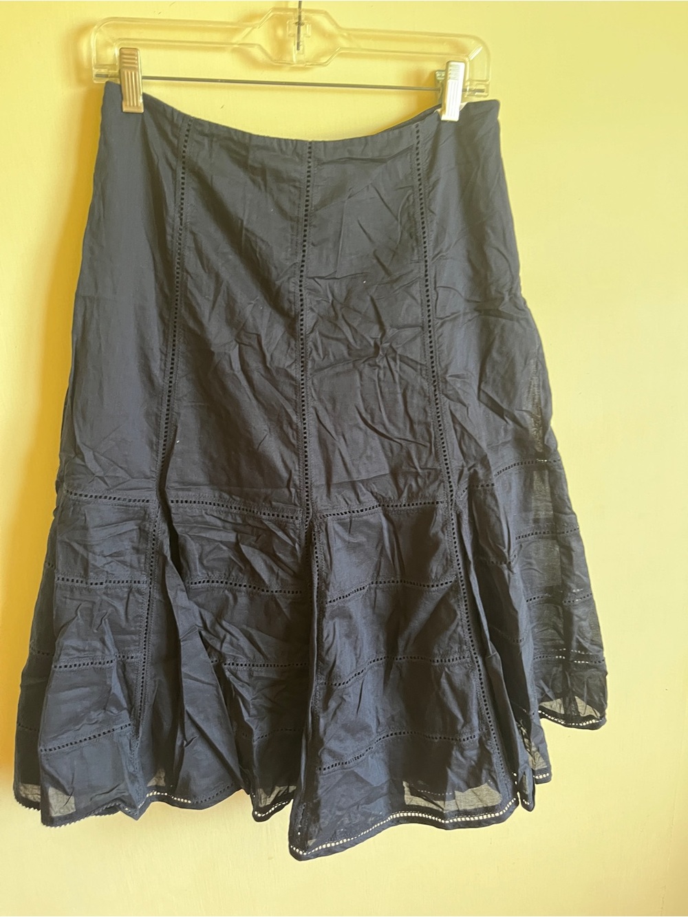 Jones New York -  Navy Tiered Women's midi Skirt - Picture 2 of 4